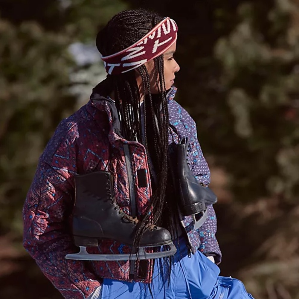 Free People FP Movement Mountain Majesty Reversible Puffer Jacket Multicolor
